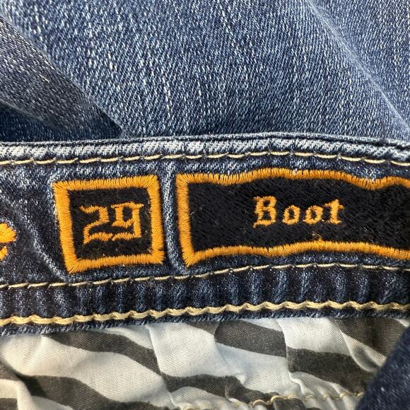 Rock Revival Jeans Women's 29 (8) Blue Celinda Boot Cut Western Blingy EUC - Picture 9 of 16